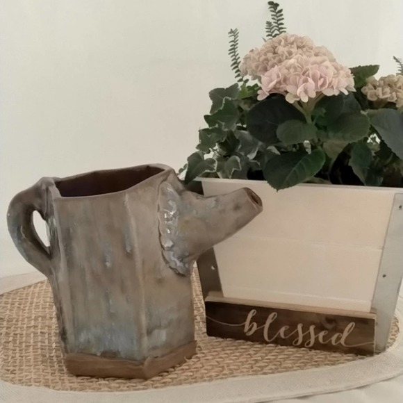 Unique Whimsical Pottery Pitcher Handmade - Picture 1 of 8
